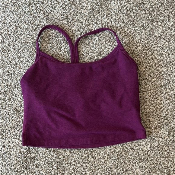 Beyond Yoga Tops - Beyond Yoga Purple Space Dye Crop Tank Size Large